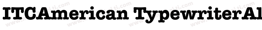 ITCAmerican TypewriterAlterna字体转换